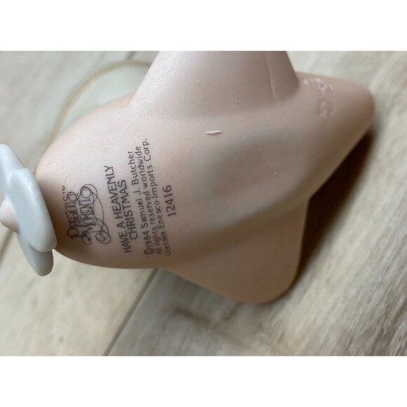 Vtg 1984 Enesco Precious Moments Have A Heavenly Christmas Ornament Figurine - Picture 4 of 10